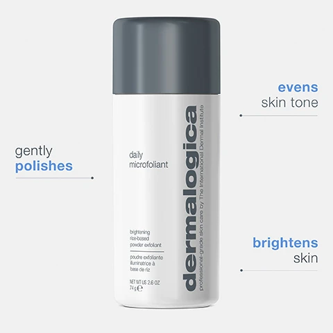 Image 1, gently polishes, evens skin tones, brightens skin. image 2, before and after 4 weeks. independent clinical results with 35 volunteers in a 4 week test. image 3, before and after 1 week. independent US study with 30 volunteers in a 4 week test. image 4, rice = smoothes skin texture. salicylic acid = helps clear impacted follicles and minimizes acne formation. colloidal oatmeal = calms and soothes skin.