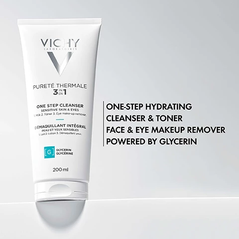 Image 1, one step hydrating cleanser and toner. face and eye makeup remover powered by glycerin. image 2, new look and improved formula. image 3, hydrating, milky texture. image 4, brand recommended by 70,000 dermatologists. dermatologist tested, allergy tested, sensitive skin tested. image , dermatologist and opthalmologist tested.