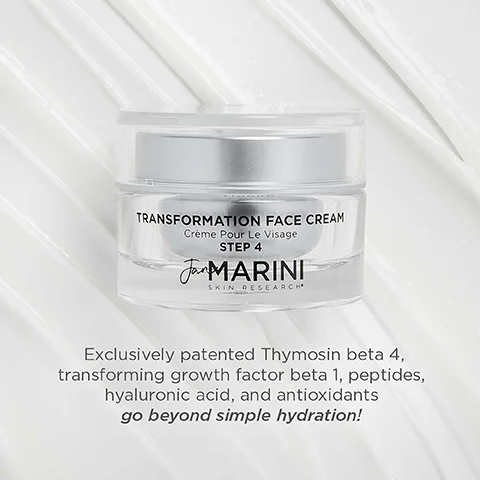 Exclusively patented hymosin beta 4, transforming growth factor beta 1, peptides, hyaluronic acid, and antioxidants go beyond simple hydration