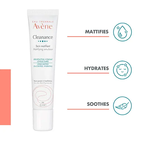 Image 1, EAU THERMALE Avène Cleanance Soin matifiant Mattifying emulsion MATTIFIES SBORUCTUR, MYCRATANT LONGUE DURE LONG LASTING OL CONTROL, HYDRATING HYDRATES Po For grosses à imperfection blemishesin @ 40-e SOOTHES Image 2, 400ml CAU THEEMALE Avène Cleanance Cele Cleansing LAU THERMALE Avène Eau Thermale Thermal Spring Wat EAU THERMALE Avène Cleanance Simon 7 CLEANSE CLEANANCE CLEANSING GEL SOOTHE THERMAL SPRING WATER Avène CLEARANCE SMOOTH CLEANANCE SERUM CAU THERMALE Avène 50 145 MATTIFY CLEANANCE MATTIFYING EMULSION PROTECT CLEANANCE SPF 50+ Image 3, MATTE TEXTURE Non-sticky