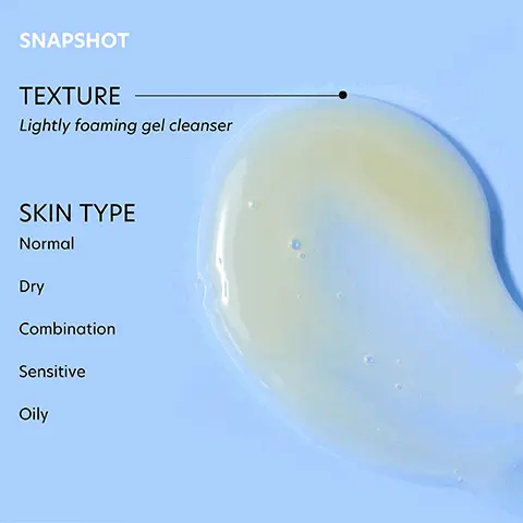Image 1, SNAPSHOT TEXTURE Lightly foaming gel cleanser SKIN TYPE Normal Dry Combination Sensitive Oily Image 2, Kombucha Rice Extract Lactobacillus Probacillus Revive Camellia Seed Oil HOLIFROG SUPERIOR Omega Gel Wash Gel nettoyant aux omégas BALANCE & REFRESH Broccoli Seed Oil