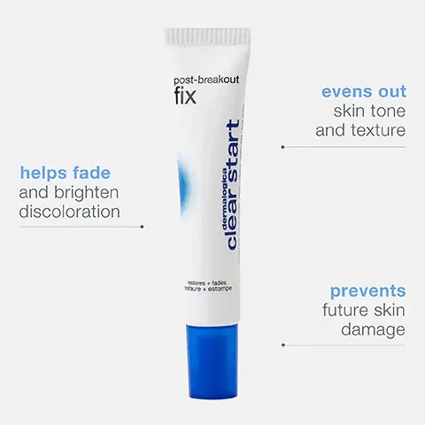 Helps fade and brighten discolouration. Evens out skin tone and texture. Prevents future skin damage. Great news for skin carob seed extract and squalene help restore skin's appearance. Highly recommend. After a couple of days of using it, I can already see the improvement as the pimple scars are disappearing. 86% agree their skin's roughness after a breakout improved- after 2 weeks. 95% saw a reduction in discoloration from breakout marks- after 4 weeks.