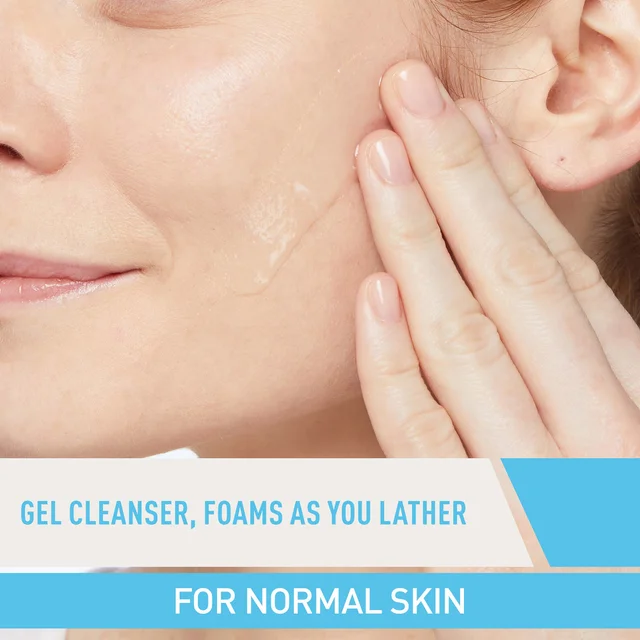gel cleanser foams as you leather, for normal skin