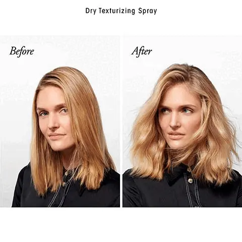 Image 1, Dry Texturizing Spray before and after. Image 2, Gold Lust Dry Shampoo before and after. Image 3, Meet the artist Kohei Kyomori. Oribe collaborated with Japanese mopdern artist Kohei (ko-he) Jyomori for the limited edition holiday 2022 collection. Image 4, sustainable packaging: all holiday boxes are made from 100% post-consumer recycled (PCR) paper. Internal trays are made from 100% biodegradable and renewable plant fiber, produced at a zero-waste, zero emission facility that uses 100% clean energy and 100% recycled or reused water. Please reuse or recycle.