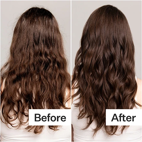 Image 1 - A comparison image showing the back of a womans head with frizzy, wavy hair on the left labeled Before, and smooth, wavy hair on the right labeled After.
Image 2 - Image shows a graphic titled Hair Conditioner ingredients, listing ingredients such as Quinoa Protein, Abyssinian Oil, and Vitamin B-5 with their benefits, as well as production and packaging details including ethical labor, cold processed method, and materials used for the bottle and nozzle, along with their recyclability and box material.
Image 3 - A woman with long, wavy brown hair smiles directly at the camera, next to a graphic listing key ingredients as Apple Amino Acids and proven benefits that include restores hair health and moisturizes plus reduces frizz.
Image 4 - Image shows two hair care products side by side: on the left, a brown bottle of Act+Acre Cold Processed Hair Conditioner with a pump top, and on the right, a white tube of Act+Acre Restorative Hair Mask, with text indicating their suitability for different hair types. The left product is best for fine to medium hair, oily hair, and provides moderate hydration; the right product is best for medium to coarse hair, dry or damaged hair, and offers maximum hydration.
Image 5 - An infographic titled Why Cold Processed® featuring a graphic showing that 97% of nutrients are retained with Cold Processed® and 10% with heat processing, accompanied by a description stating that the Cold Processed® method uses a -30° hyperbaric chamber to preserve the molecular structure of bioactive ingredients, ensuring maximum performance.