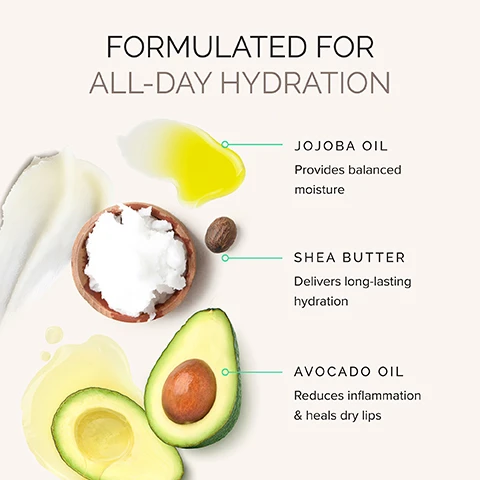 Image 2-dermstore-en_US - An image illustrating ingredients for hydration, featuring a creamy white smudge, a yellow oil slick, a wooden bowl with shea butter and a shea nut, and two avocado halves with oil, all connected to text that reads: FORMULATED FOR ALL-DAY HYDRATION, JOJOBA OIL Provides balanced moisture, SHEA BUTTER Delivers long-lasting hydration, AVOCADO OIL Reduces inflammation & heals dry lips. Image 3-dermstore-en_US - A smiling woman with closed eyes applies a pink lip balm in a silver tube to her lips, with text on the left reading SUN-KISSED LIP CARE, Buildable sheer color with light sheen, Nourishing, hydrating, & moisturizing, Broad spectrum UV protection, Gluten-free & vegan, and text at the bottom right reading Hydrating Sheer Lip Balm in Shimmer. Image 4-dermstore-en_US - A collage image shows three different women, of varying skin tones and hair colors, applying or wearing a pink lip balm, alongside a swatch of the pink balm and text that reads HYDRATING SHEER LIP BALM SPF 30 SHIMMER A natural pop of pink. Image 5-dermstore-en_US - A collage showing a pink lip balm swatch and three images of women applying or wearing the balm, with text reading: HYDRATING SHEER LIP BALM SPF 30 DREAM A fresh, flirty hint of pink. Image 6-dermstore-en_US - A composite image showing a swatch of clear lip balm, a hand holding a silver tube of lip balm, and a person applying the clear lip balm to their lips, with the visible text Hydrating Sheer Lip Balm SPF 30, Crystal, A clear, subtle shine. Image 7-dermstore-en_US - The image shows a red lipstick smear and a silver lipstick tube with a red tip, accompanied by text that reads: DERMATOLOGIST DEVELOPED. BEAUTY-EXPERT APPROVED. GET RID OF CHAPPED LIPS FOR GOOD. VOGUE BEST SUNSCREEN MAKEUP THATLL ACTUALLY HELP PROTECT YOUR SKIN. COSMOPOLITAN WINNER OF THE 2023 WOMENS HEALTH SKIN CARE AWARDS FOR BEST LIP BALM WomensHealth. Image 8-dermstore-en_US - A smiling blonde woman in a black top is shown, with a red brushstroke in the top left corner, next to the text: MDSOLARSCIENCES DERMATOLOGIST - DEVELOPED • SPF + SKINCARE SCIENCE ISNT OUR SECRET. ITS OUR STANDARD. At the heart of our brand is a commitment to true skin wellness, powered by science, elevated by luxury, and grounded in clean, feel-good formulas. RENEE PLATO, CEO.