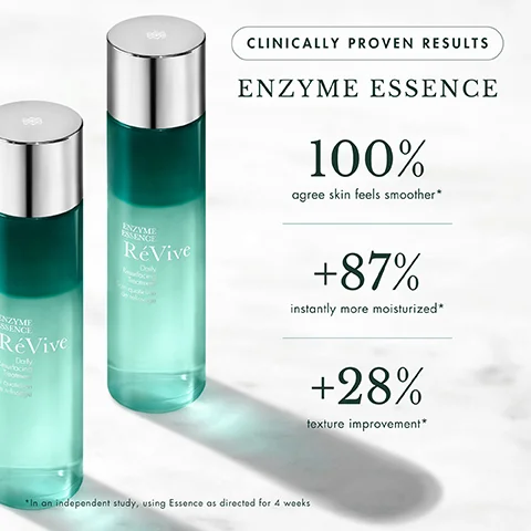 CLINICALLY PROVEN RESULTS 94% agree skin feels instantly calmed after just one use* 84% agreed redness was less visible" +36% improvement in skin moisture after just one use* +26% helped improve skin barrier function* SENSITIE GAMING SERUM RéVive JB Rep C "In an independent study, used os directed for 4 weeks