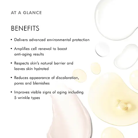 Image 1, AT A GLANCE BENEFITS • Delivers advanced environmental protection • Amplifies cell renewal to boost anti-aging results • Respects skin's natural barrier and leaves skin hydrated • Reduces appearance of discoloration, pores and blemishes • Improves visible signs of aging including 5 wrinkle types Image 2, CLINICALLY PROVEN RESULTS 37% Increased firmness 27% Reduction in the appearance of fine lines 36% Reduction in the appearance of wrinkles Pro52-weekly 50 mg 40-40 years old Results of week 20 (USA, 2011) SKINCEUTICALS CE FERULIC® Image 3, CLINICALLY PROVEN RESULTS -21% in the appearance of fine lines -16% in the appearance of visible discoloration -13% in the appearance of visible pores 1. PROTOCOL: A B week, single-center clinical study was conducted on 78 females with pick type, og 27-48, and mild to moderate wines, fees, pre opperance, rough skin teure, clarity, all complexion, clarity, discoloration. 40bjects had mild-to-moderate one marke/PE/PH. Cell Cycle Catalyst applied once daily in the evening followed by a moisturizes Efficacy and tolerance evaluations were conducted t 2. PROTOCOL AB week, single-center place, evaluator-blind, randomised con cosmetic clinical study was conducted on 48 females with patrick pe Veges 27- 60, and wrinkles, lines, rough skin texture, complexity to kito, dell as applied once daily over half of the face with the other half let ned. Participes followed regular anti-aging skincare routine on the full face for weeks. Efficacy and tolerance evaluations were conducted on baseline and post-application. SKINCEUTICALS CELL CYCLE CATALYST Image 4, CLINICALLY PROVEN RESULTS 14% Reduction in the appearance fine lines 11.5% Reduction in the appearance of forehead wrinkles 7% Reduction in the appearance of crow's feet SKINCEUTICALS A.G.E. INTERRUPTER ADVANCED CONTRATED MULTI-CORRECTIVE TREATMENT IMPROVES ACCELER DOFAGING IMPACTED BY ADVANCED GLYCATION END-PRODUCTS CORRECT € 48 ml/1.7 oz / 48 g Protocol: A 12-week, single-center, clinical study was conducted on 77 females with Fitzpatrick pe Logs 35.75, and mild to moderate global wrinkles, fre Treslowly, rough skin texture, uneven skin tone, and dull complexion. AGE. Interrupter Advanced was used twice daily over face, neck, and chest in conjunction with a sunscreen for 12 weeks. Efficacy and tolerance evaluations were conducted of baseline, weeks 4,8, and 12. Image 5, Lightweight serum texture Image 6, BEFORE AFTER 8 WEEKS AVERAGE RESULTS Protocol: A 8 week, single-center dinical study was conducted on 78 females with Fitzpatrick type IV, ages 27-68, and mild to moderate wrinkles, fine lines, pore appearance, rough skin texture, clority, dull complexion, clarity, discoloration 40 subjects had mild-to-moderate acne marks/PE/PIH. Cell Cycle Catalyst was applied once daily in the evening followed by a moisturizer Efficacy and solerance evaluations were conducted at baseline and week 8. *Can be used before or afer on antioxidant serum Image 7, STEP 1 Apply 1/3 of a dropper amount of Cell Cycle Catalyst to dry face STEP 2 Apply 3-5 drops of C E Ferulic to face, neck and chest STEP 3 Apply a thin, even layer of A.G.E. Interrupter Advanced to face, neck and chest