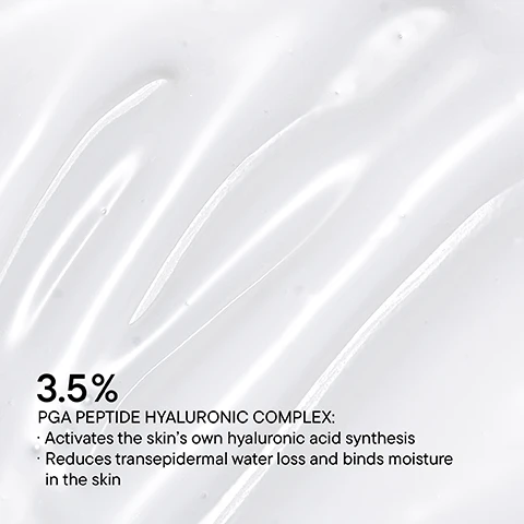 Image 1 - A close-up image of a clear gel texture with visible strands and reflections, featuring text that reads 3.5% PGA PEPTIDE HYALURONIC COMPLEX: Activates the skins own hyaluronic acid synthesis. Reduces transepidermal water loss and binds moisture in the skin.
Image 2 - A sleek silver bottle of Doctor Babor Hydro Replenishing Gel Cream is positioned on a minimalist surface, accompanied by the text: YOUR SKIN, HYDRATED & PLUMPED. HYDRO REPLENISHING GEL CREAM For hydrated & plumped skin.
Image 3 - Image shows a promotional graphic for Doctor Babor Hydro Replenishing Gel Cream with a light gray background, featuring the product name, benefits like Discover intensive hydration, Light, scented formula delivering long-lasting moisture, and It keeps skin plump and balanced, along with icons indicating clean beauty and vegan certification.