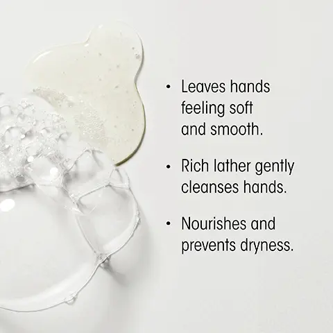 Image 1, Leaves hands feeling soft and smooth. Rich lather gently cleanses hands. Nourishes and prevents dryness. Image 2, Valley of Flowers Woody Floral Key Notes Top: Sparkling Pomelo, Italian Bergamot, Blue Violet Middle: Bulgarian Rose, White Peony, Jasmine Petals Drydown: Warm Amber, Sandalwood, Creamy Musk Image 3, Transport your senses with Oribe's three scents Côte d'Azur Desertland Valley of Flowers Citrus Floral Aromatic Green Woody Floral Seductive and effervescently fresh The essence of a green, blooming desert A vibrant field of blooming flowers