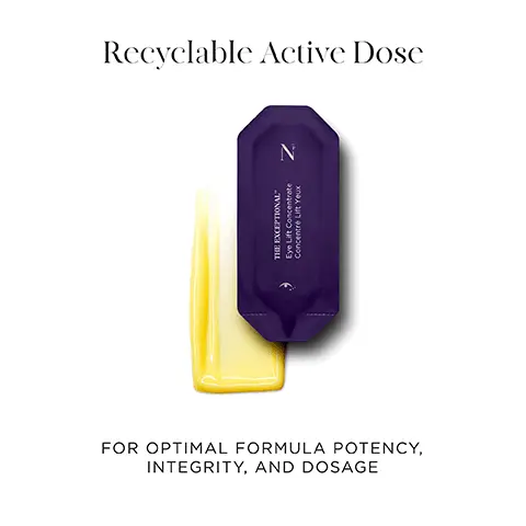 Recyclable Active Dose for optimal formula potency, integrity, and dosage. Hero ingredients, Persian Silk Tree Extract lifts the upper eyelid & reduces dark circles. Retinal, a potent form of vitamin A that firms & reduces wrinkles. Bio-complex instantly lifts & tightens. Octapeptide, smooths & reduces expression lines. Instant lift. Lasting firmness. 82% agreed skin feels immediately tighter and firmer after 3 uses. Clinical trials tested on 35 men and women. Patented OSMVtm Technology. Long-term micro-dose release of potent actives. The exceptional eye lift concentrate.