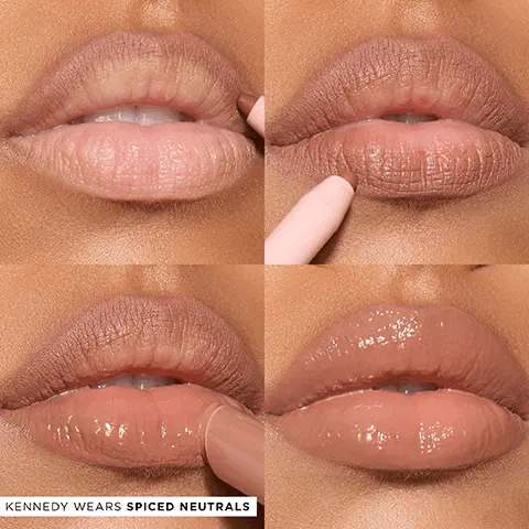 Kennedy wears spiced neutrals. Nellie wears rosy neutrals. Free maracuja juicy lip liner. Kat wears rich neutrals. 100% saw more plump lips, immediate hydration, based on a clinical study of 30 subjects, based on a clinical study of 30 subjects after 10 minutes. Miracle of Maracuja. Omega fatty acids moisturize to promote youthful-looking skin. Vitamin C helps brighten & even out skin tone. Antioxidants moisturize to promote healthy-looking skin. Each product lifts up the women who substainably harvest maracuja in an all-female cooperative.