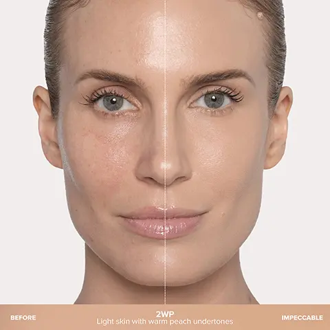 Image 1, BEFORE2WPLight skin with warm peach undertonesIMPECCABLE Image 2, OONVery fair skin with neutral undertones1CRFAIR TO LIGHTOCRVery fair skin with cool rosy undertones1.5N1NFair skin with neutral undertones2NFair skin with cool rosy undertonesLight skin with neutral undertonesLight skin with neutral golden undertones2W2WP2.5WLight skin with warm golden undertonesLight skin with warm peach undertonesLight skin with warm undertones Image 3, MEDIUM3WLight to medium skin with warm undertones3N3WOLight to medium skin with neutral undertones Light to medium skin with worm olive undertones3CRLight to medium skin with cool rosy undertones4WP4N4WMedium skin with neutral undertonesMedium skin with warm undertones4WOMedium skin with warm peach undertonesMedium skin with warm olive undertones Image 4, 4.5WTAN TO DEEP5WTan skin with warm undertonesTan skin with warm golden undertones6.5N7NTan skin with neutral undertonesDeep skin with neutral olive undertones8N6WTan skin with warm olive undertones7.5NDeep skin with neutral red undertones9NDeep skin with neutral undertonesVery deep skin with neutral undertones Image 5, CANASTASIABEVERLY HILLSVELVET-MATTE,MEDIUM TO FULL COVERAGE FORMULABLURS, HYDRATES + CONTROLS OIL WITHA NATURAL FINISHLONG-WEARING + WATER-RESISTANT UP TO 12 HOURS Image 6, 93%agree it instantly blurs the appearance of pores."In an independent study of 100 women Image 7, MOISTURIZES + PLUMPS Hyaluronic AcidBLURS, SMOOTHES + MATTIFIES Bixa OrellanaBOOSTS COLLAGEN Phytoglycogen Image 8, LIQUISKIN COMPLEX with PRECISION BLUR TECHNOLOGY✓ Diffuses pores, texture + fine lines✓ Blurring, skin-perfecting effect✓ Controls oil + shine Image 9, 12 HR WEARNON-COMEDOGENICDERMATOLOGIST-TESTED