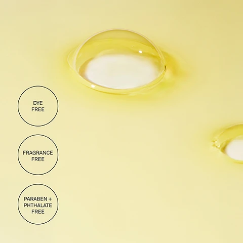 Image 1 - A close-up of yellow liquid with two clear bubbles on its surface, accompanied by circular labels stating Dye Free, Fragrance Free, and Paraben + Phthalate Free.
Image 2 - A hand with manicured nails is holding a dropper bottle labeled RescueMD Skin Longevity Nighttime Oil, accompanied by text that reads Restorative Anti-Aging Nighttime Treatment and various statistics on improvements in skin condition, including 100% reduction in facial itching, 35% improvement in erythema & redness, 32% improvement in appearance, and 21% improvement in fine lines.
Image 3 - A close-up side-by-side comparison of a womans face showing the left side labeled BEFORE with visible wrinkles and the right side labeled AFTER 8 WEEKS with smoother skin and reduced wrinkles.
Image 4 - Image shows a close-up of a persons face split into two halves: the left side labeled BEFORE displays redness and blemishes, while the right side labeled AFTER 8 WEEKS shows smoother skin with reduced redness.
Image 5 - A close-up of a womans face shows her applying a yellow serum from a dropper, with visible text stating reparative lapachol, firming, plumping, brightening peptides, protective antioxidants, and barrier strengthening moisturizers.