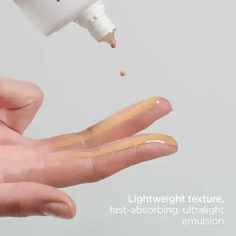 Image 1 - Hand with foundation swatched on fingers and a drop dispensing from a bottle Lightweight texture, fast-absorbing, ultralight emulsion. Image 2 - A hand holds a bottle of ISDIN PHOTO Eryfotona Ageless Ultralight Emulsion BROAD SPECTRUM SPF 50 with text Designed for photoaging defense, 100% Mineral sunscreen, Helps repair existing sun damage. Image 3 - A white bottle of ISDIN PHOTO Eryfotona Ageless Ultralight Emulsion BROAD SPECTRUM SPF 50 is displayed next to a list reading Broad spectrum, Water-resistant, Non-comedogenic, Versatile tint. Image 4 - An ISDIN PHOTO Eryfotona Ageless sunscreen bottle is shown next to rippling water with text reading Zinc oxide 100% mineral sunscreen DNA Repairsomes helps repair sun damage Peptide Q10 combats photoaging and on the bottle ISDIN PHOTO Eryfotona Ageless Ultralight Emulsion BROAD SPECTRUM SPF 50 Designed for Photoaging Defense 100% MINERAL SUNSCREEN WATER RESISTANT (40 minutes) 3.4 FL OZ (100 mL). Image 5 - Text displaying user feedback statistics reading After 12 weeks, users noted:* 93% Doesnt leave my skin oily 97% Provides a natural finish 91% Decrease in fine lines 85% My skin feels firmer *Data on File. ISDIN Corp. 2023. Morristown, NJ. Image 6 - Two bottles of ISDIN PHOTO sunscreen, Eryfotona Actinica and Eryfotona Ageless, are shown with text reading Eryfotona Ageless Tinted sunscreen with natural coverage and Eryfotona Actinica Classic sunscreen with an invisible finish. Image 7 - A hand squeezes sunscreen onto a finger from a white bottle with text that reads ISDIN PHOTO Eryfotona Ageless, and instructions in the background state Re-apply after 40 minutes of swimming or sweating, after towel drying and at least every 2h.Image 8 - The image shows a large 3.4 FL OZ and a small 1.7 FL OZ bottle of ISDIN PHOTO Eryfotona Ageless Ultralight Emulsion Broad Spectrum SPF 50 Designed for Photoaging Defense 100 Percent Mineral Sunscreen With DNA Repairsomes Water resistant (40 minutes) sunscreen against a sky background with the overlaid text ONE FOR HOME, ONE FOR ON THE GO, For your first application 3.4 FL OZ, and To reapply every 2 hours 1.7 FL OZ.