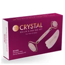Beauty ORA Crystal Roller and Gua Sha Set for Face and Body - Rose Quartz