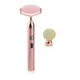 Beauty ORA Electric Crystal/Jade Roller Device - Rose Quartz and Jade - 3 Piece Kit