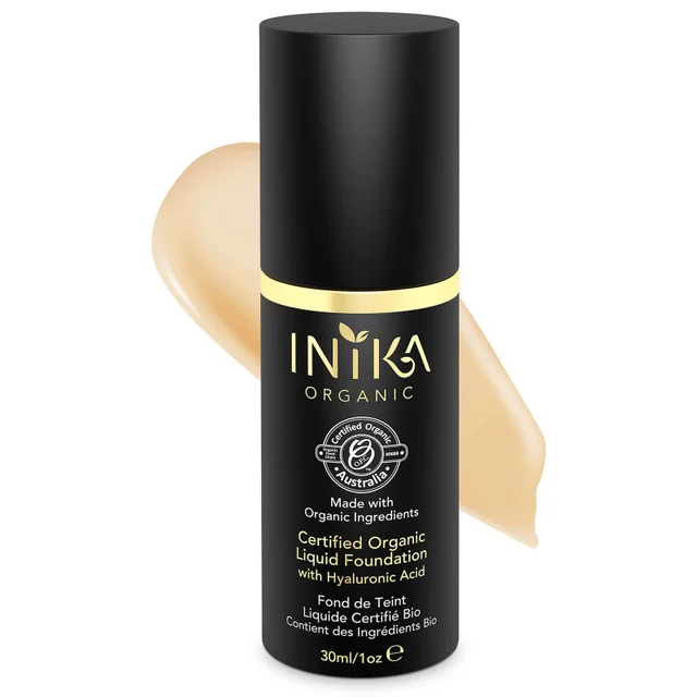 INIKA Certified Organic Liquid Mineral Foundation (Various Colors)