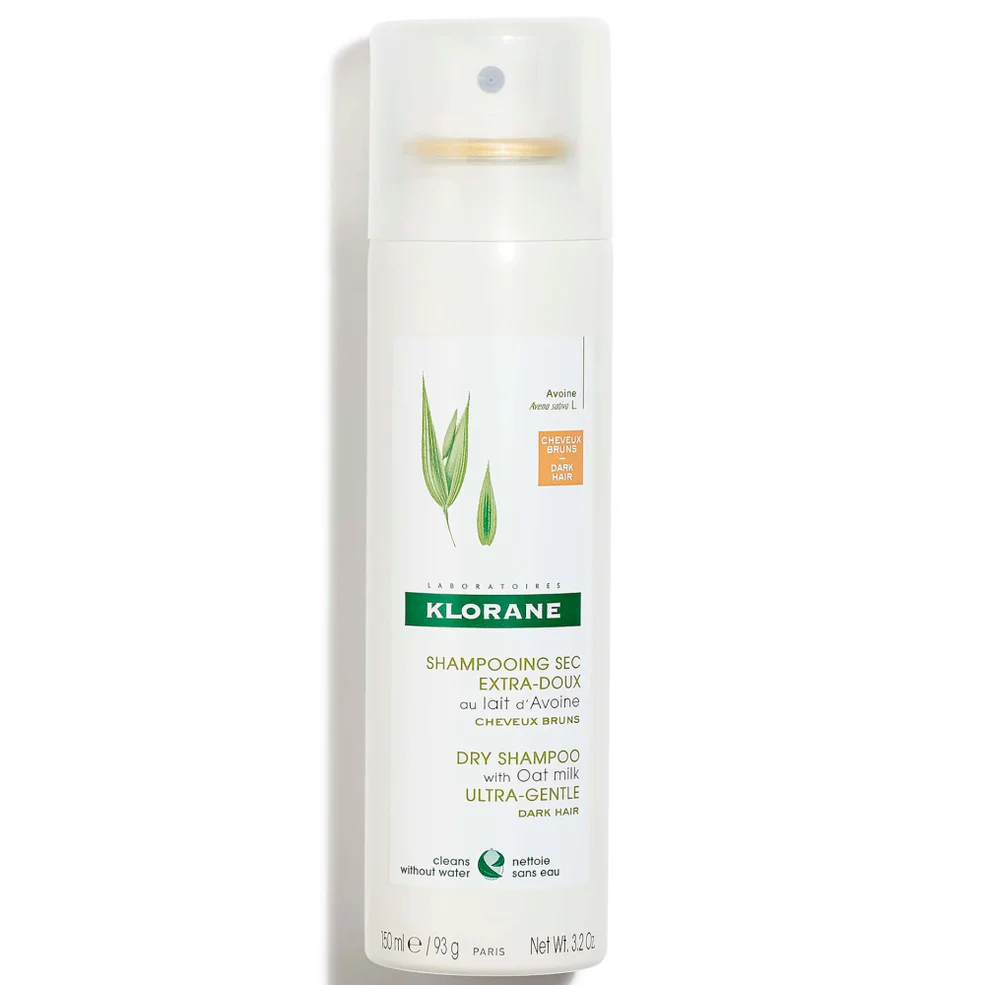 Klorane Dry Shampoo with Oat Milk with Natural Tint - For Dark Hair 3.2 oz. Image 1