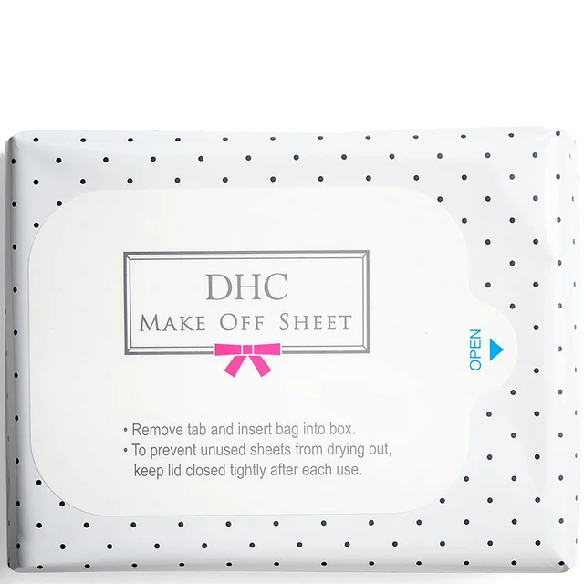 DHC Make Off Sheet, Make Up Remover Wipes - 50 sheets