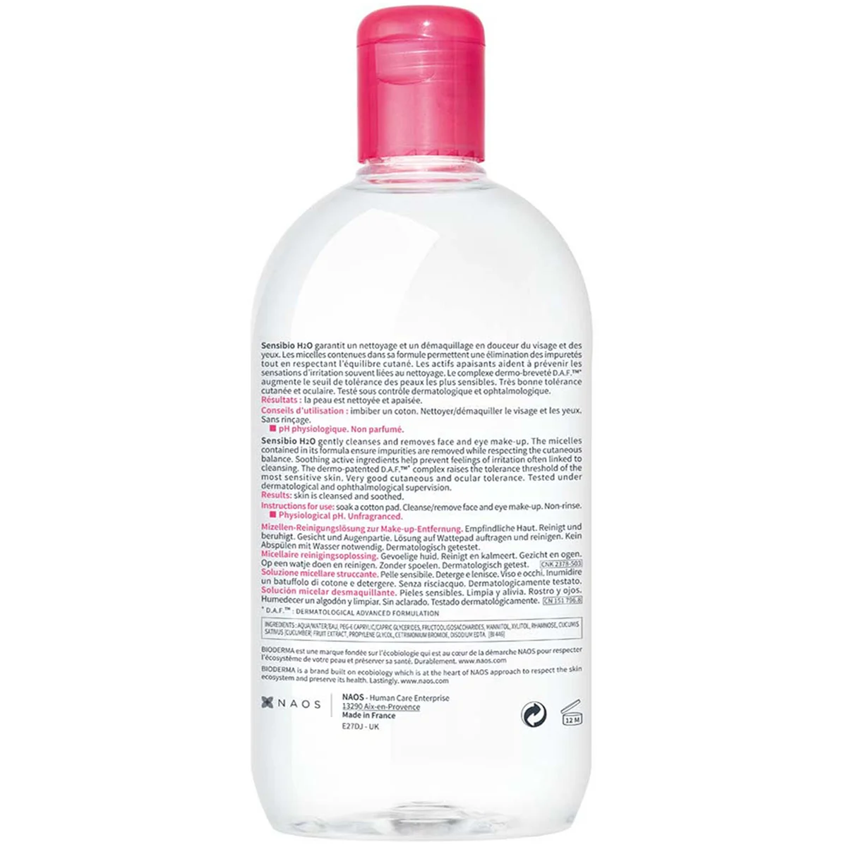 Bioderma Sensibio H2O Micellar Water (16.7 oz.)