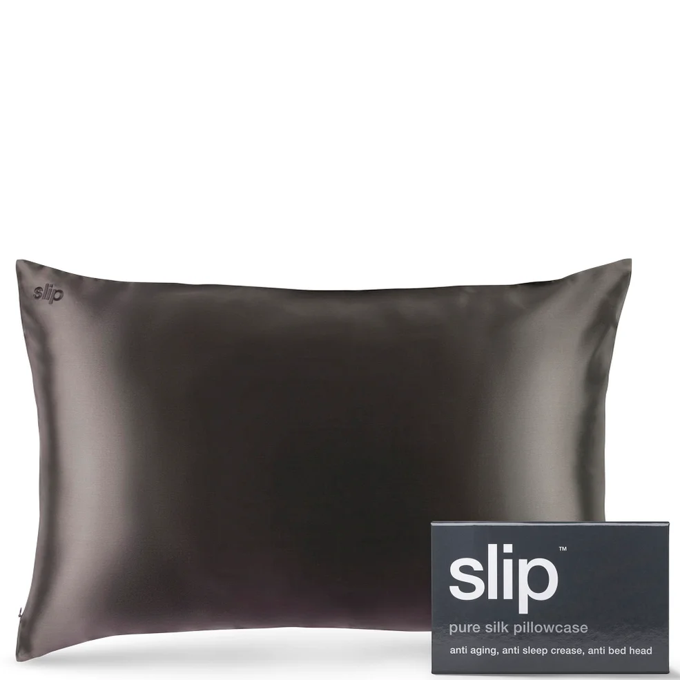 Slip Silk Pillowcase - Queen - Charcoal Image 1