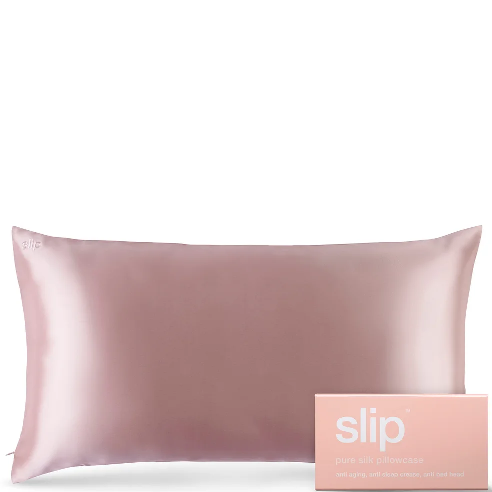 Slip Silk Pillowcase King - Pink Image 1