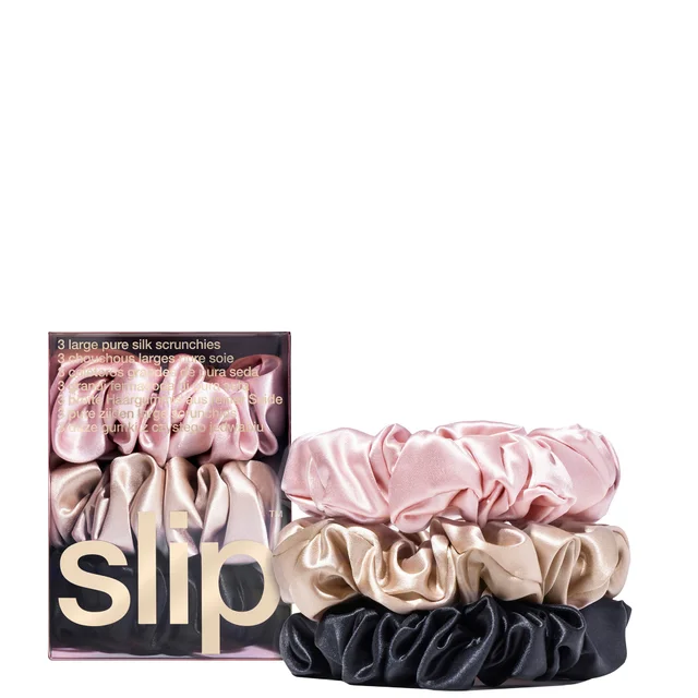 Slip Pure Silk 3-Pack Large Scrunchies (3 piece)