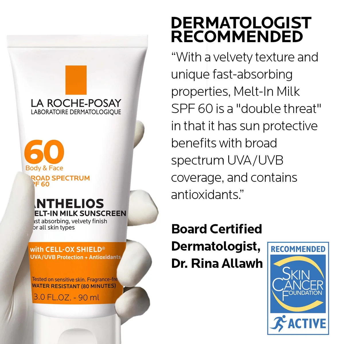 La Roche-Posay Anthelios Melt-In Milk Sunscreen SPF 60 (Various Sizes)