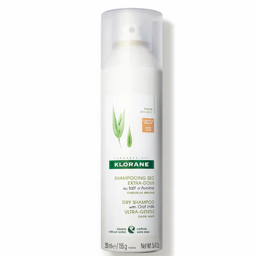 KLORANE Dry Shampoo with Oat Milk - For Dark Hair (5.4 oz.) Image 1