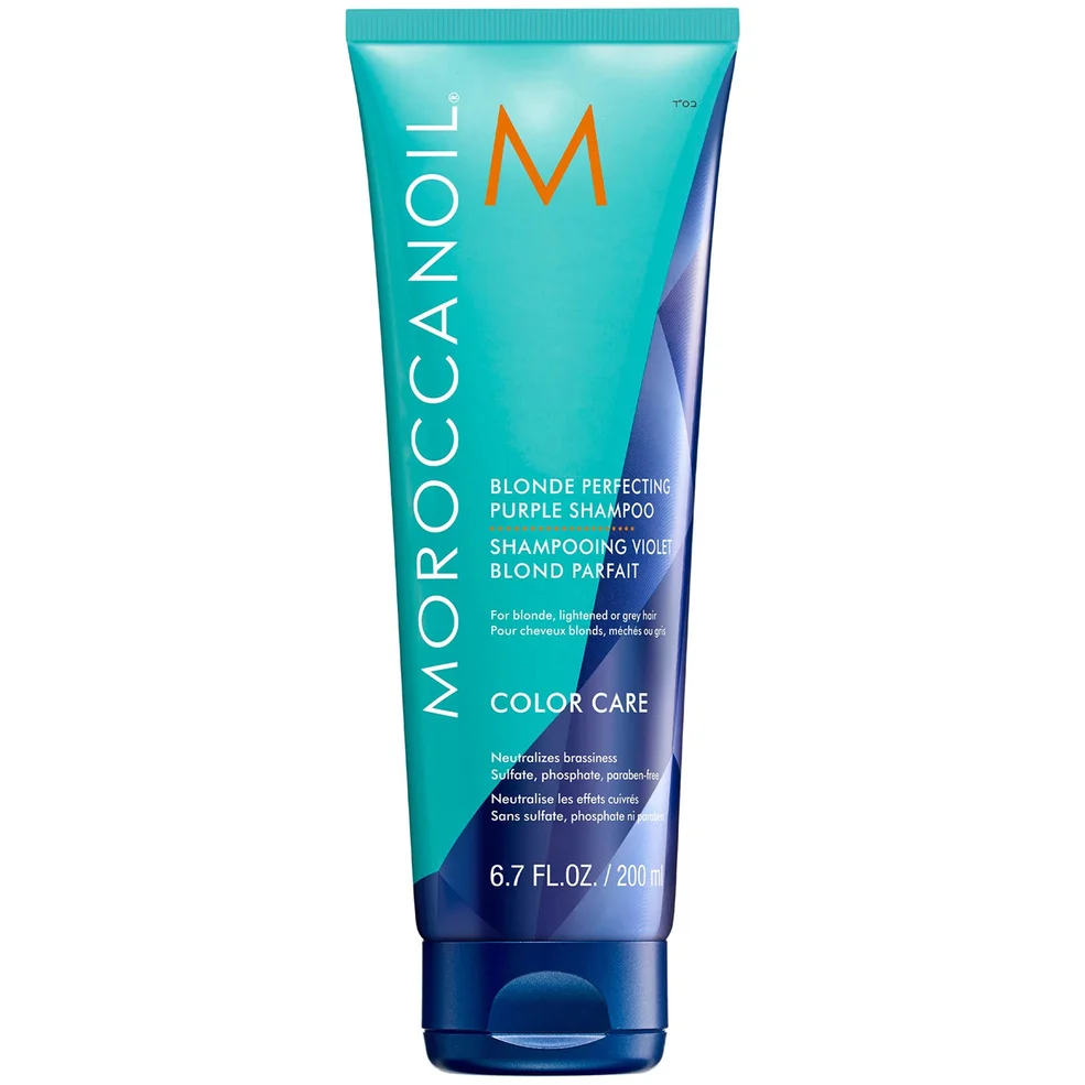 Moroccanoil Blonde Perfecting Purple Shampoo 6.7 oz Image 1