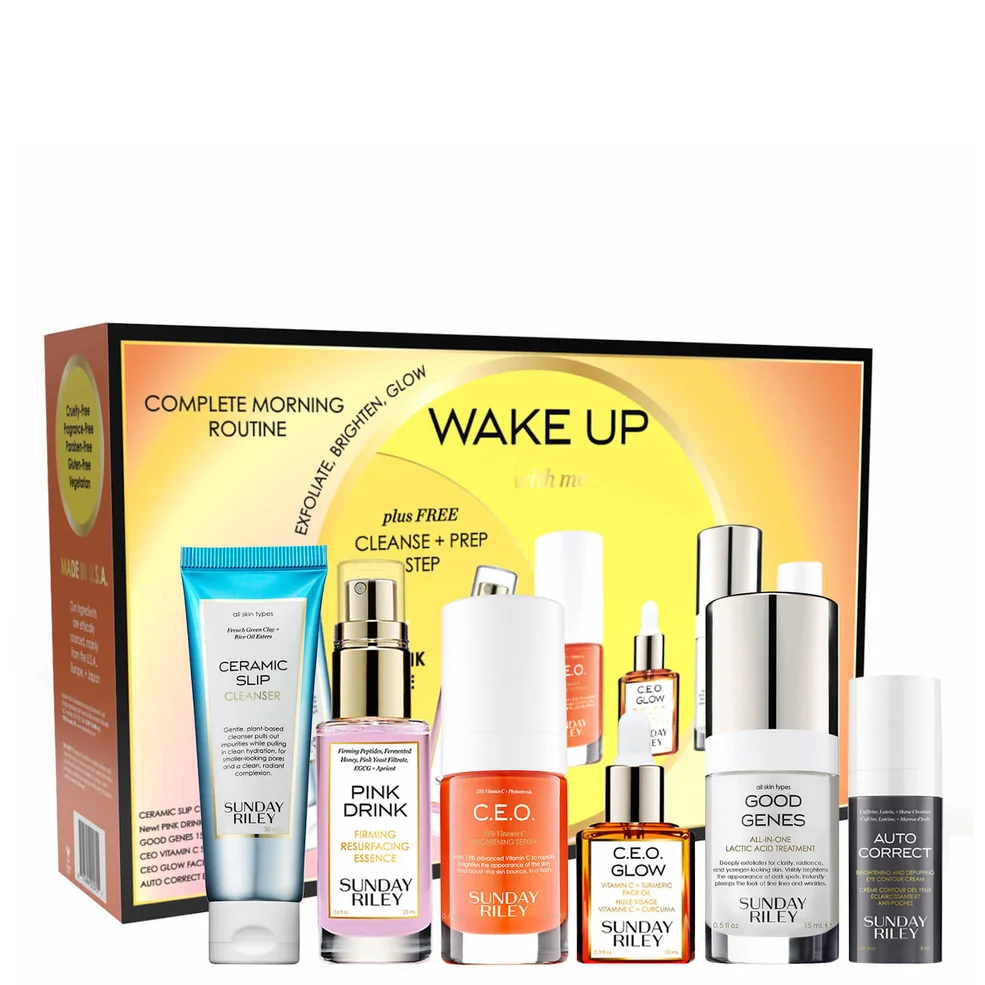 Sunday Riley Wake Up With Me: Complete Morning Skincare Routine 6 piece - $158 Value Image 1