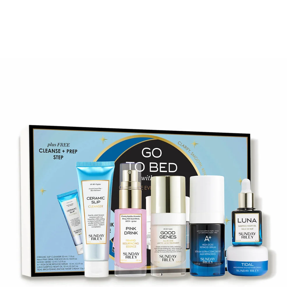 Sunday Riley Go To Bed With Me: Complete Evening Skincare Routine (6 piece - $154 Value) Image 1