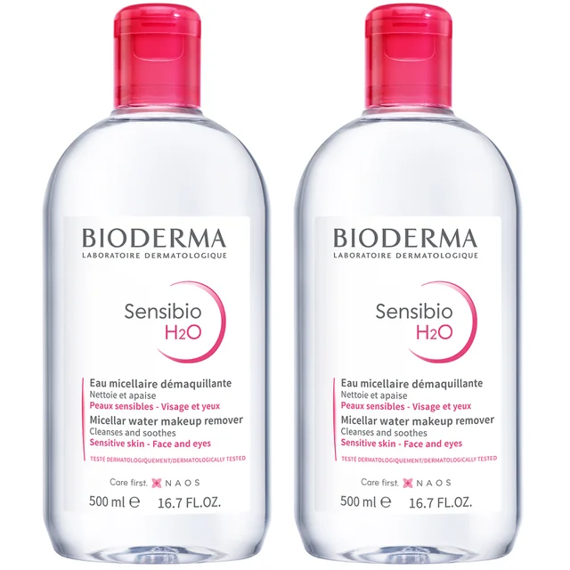 Bioderma Sensibio H2O Micellar Water Duo 16.9 oz (Worth $40.00)