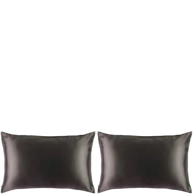 Slip Dermstore Exclusive Pure Silk Pillowcase Duo - Queen - Charcoal