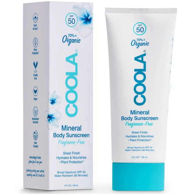 COOLA Mineral Body Sunscreen Lotion SPF 50 - Fragrance-Free (5 oz.)