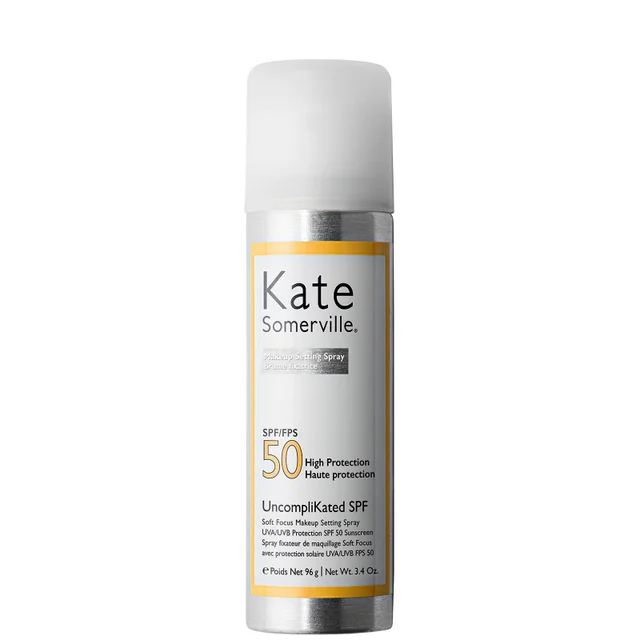 Kate Somerville UncompliKated SPF Soft Focus Makeup Setting Spray Broad Spectrum SPF 50 Sunscreen (3.4 oz.)