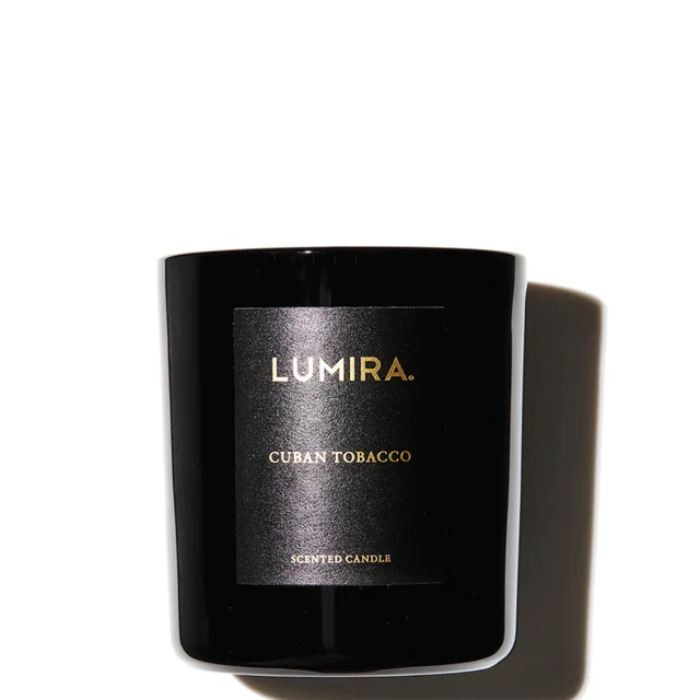 LUMIRA Cuban Tobacco Black Candle 10.5 oz