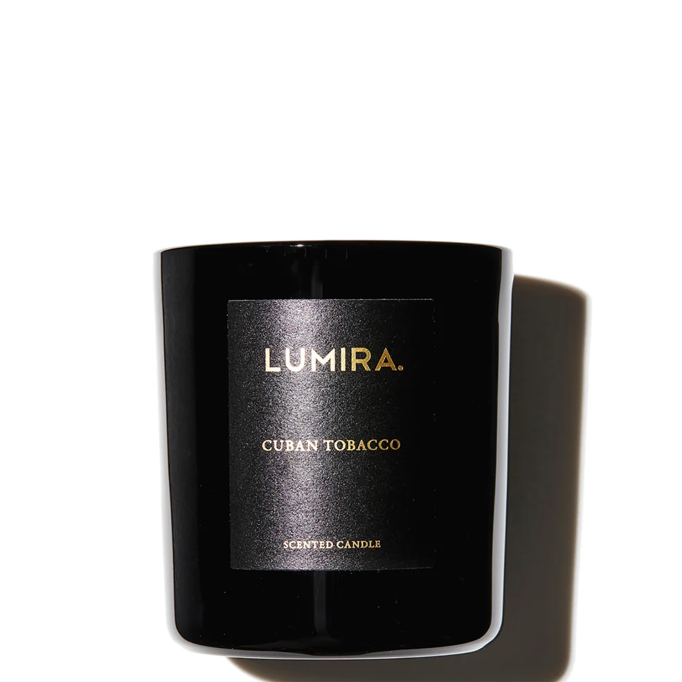 LUMIRA Cuban Tobacco Black Candle 10.5 oz Image 1