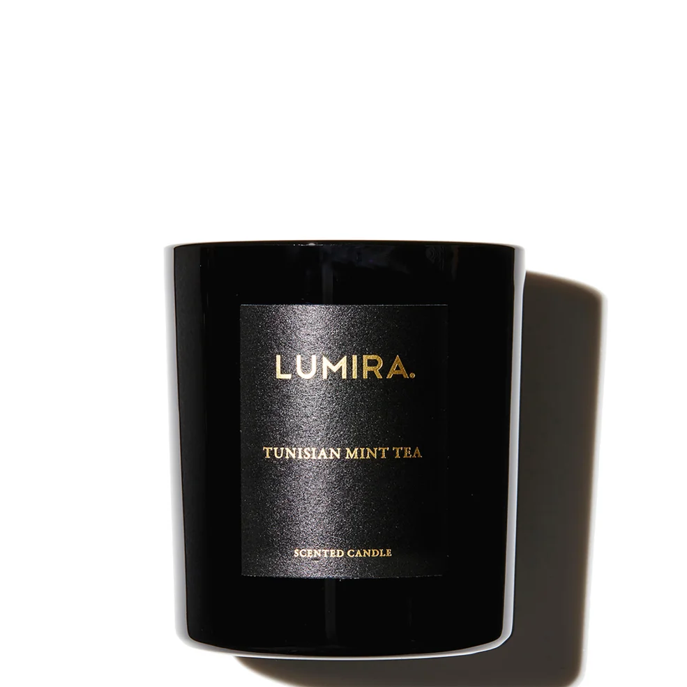 LUMIRA Tunisian Mint Tea Black Candle 10.5 oz Image 1