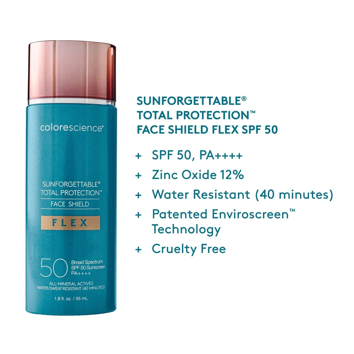 Colorescience Sunforgettable Total Protection Face Shield Flex SPF 50 1.8 fl. oz. - Medium