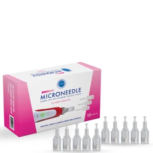 ORA Electric Microneedle Roller Derma Pen Replacement Heads - 10 Heads Kit (For CORDED) version only) 10 piece - undefined undefined