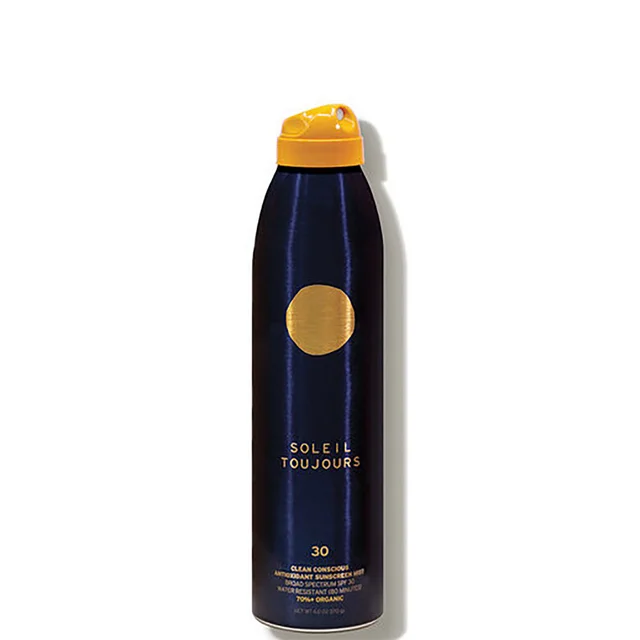 Soleil Toujours Clean Conscious Antioxidant Sunscreen Mist SPF 30 Travel Size 3 fl. oz.