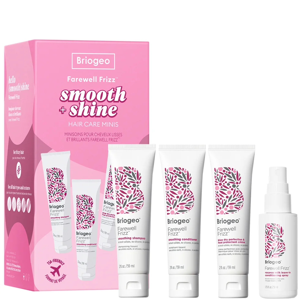 Briogeo Farewell Frizz ™ Smooth + Shine Hair Care Travel Kit for Frizz Control + Heat Protection (Worth $48.00) Image 1