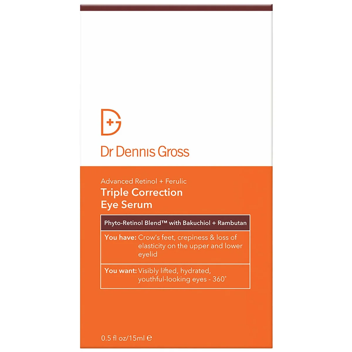 Dr. Dennis Gross Skincare Advanced Retinol + Ferulic Triple Correction Eye Serum