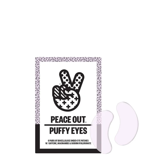 Peace Out Puffy Under-Eye Patches (6 pairs)