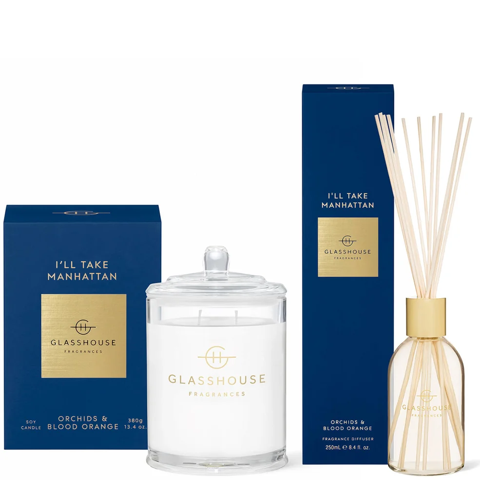 Glasshouse I'll Take Manhattan Candle and Liquid Diffuser Image 1