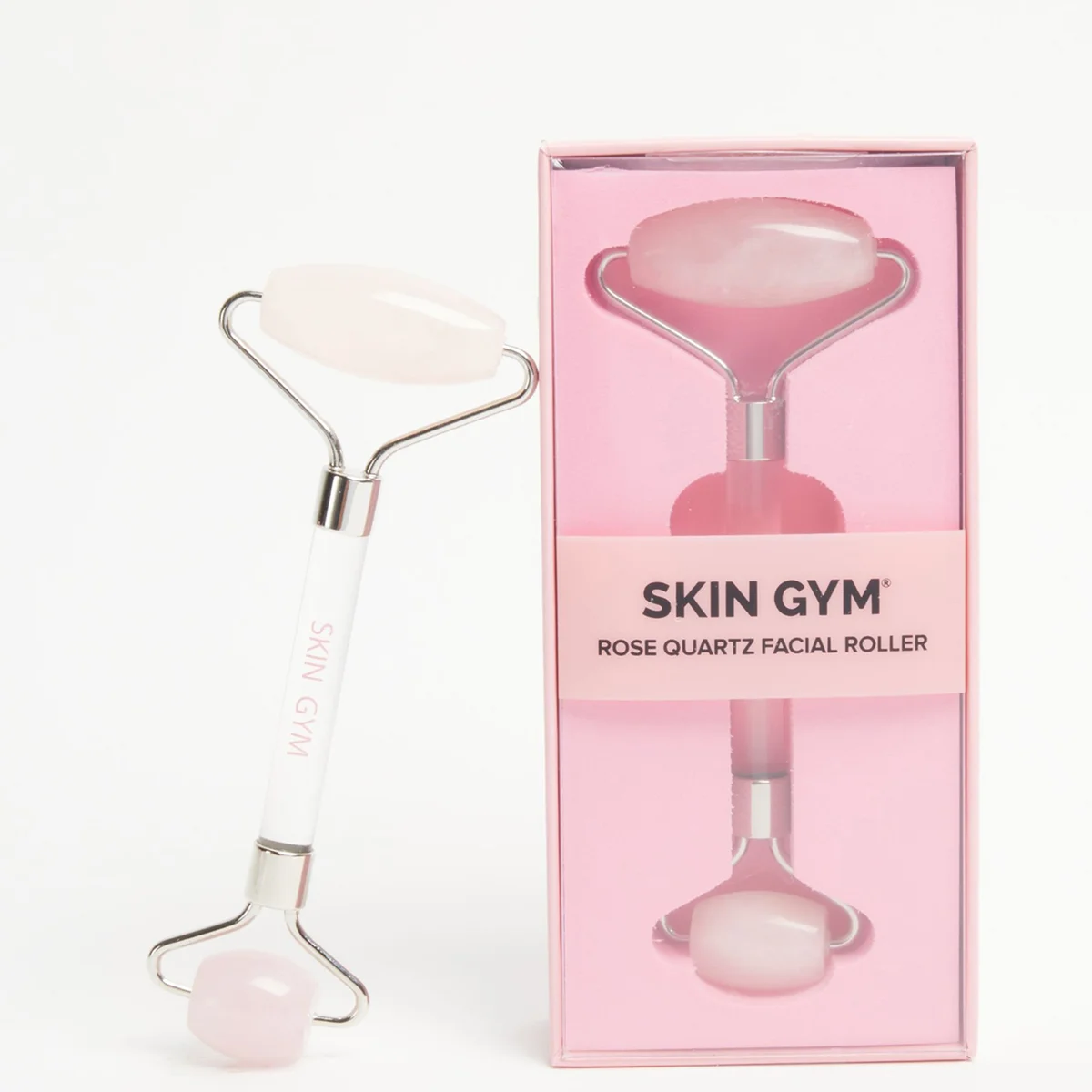 Skin Gym Facial Roller, Rose Quartz Skin Gym Facial Roller, Rose Quartz