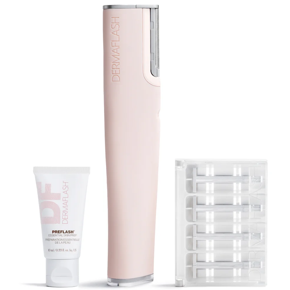 DERMAFLASH Luxe+ Advanced Sonic Dermaplaning and Peach Fuzz Removal - Blush Image 1