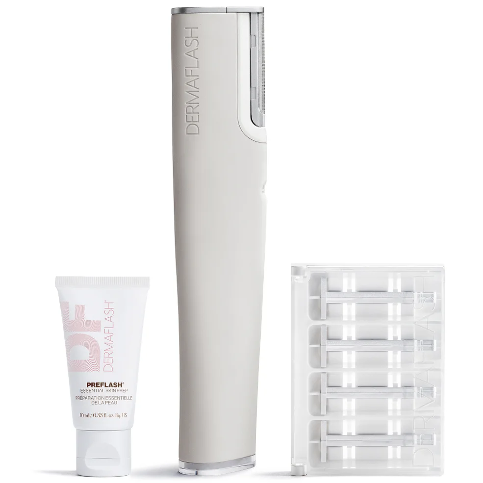 DERMAFLASH Luxe+ Advanced Sonic Dermaplaning and Peach Fuzz Removal - Stone Image 1